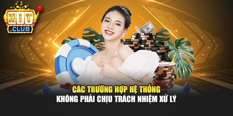 Các trường hợp hệ thống không phải chịu trách nhiệm xử lý